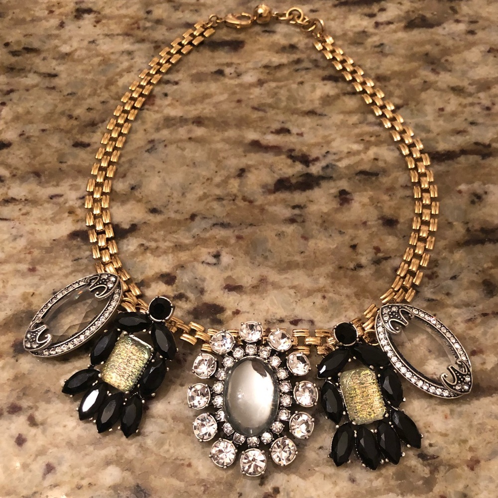 Lulu Frost gold tone charm mirror necklace